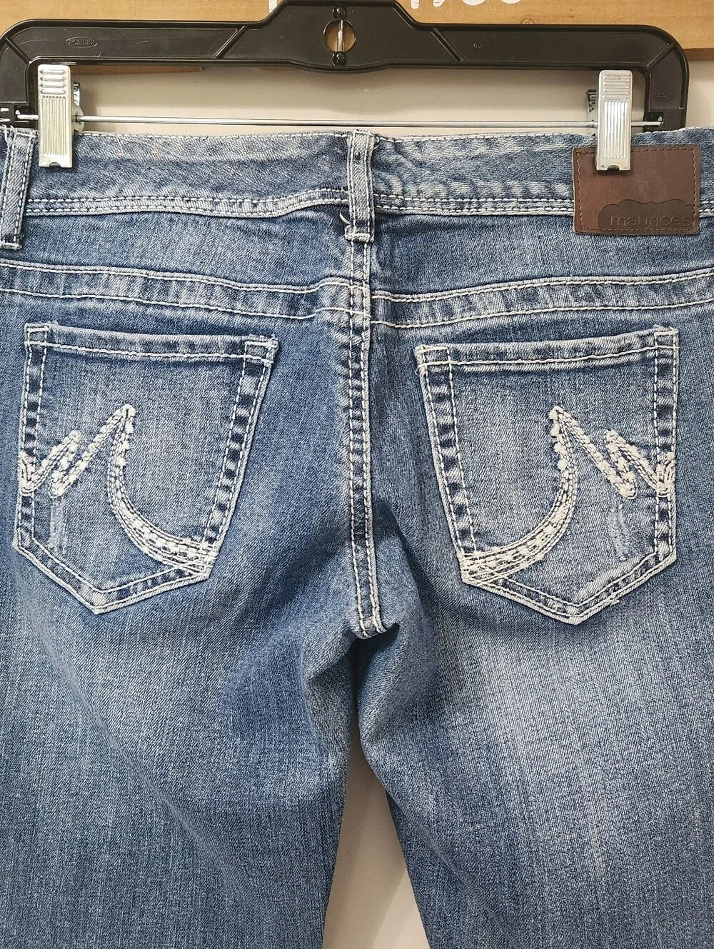 Maurices Bootcut Jeans Women's Size 7/8 Short Regular Light Wash Y2k Denim 33x29